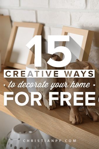 15 Creative Ways you can decorate your home for free - That's right, I said FREE! You will love to see my findings as you get new ideas to decorate your home, and to keep from getting you  in trouble with your budget. http://christianpf.com/creative-ways-to-decorate-your-home-for-free/ Free Diy Home Decor, How To Decorate With Photos, Creative Ideas For The Home, Use What You Have Decorating, Do It Yourself Decoration, Diy Decorating Ideas, Home Decor Ideas Diy, Diy Event, Diy Home Decor Ideas