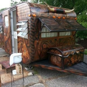 13 Awesome Vintage Trailers - Camper Life Glamping Trailer, Vintage Rv, Travel House, Vintage Campers Trailers, Cool Campers, Vintage Travel Trailers, Camper Life, Camping Glamping, Vintage Trailer