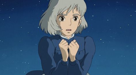 Sophie Howl's Moving Castle, 하울의 움직이는 성, Grave Of The Fireflies, Howl's Moving Castle, Studio Ghibli Movies, Studio Ghibli Art, Ghibli Art, Ghibli Movies, Old Anime