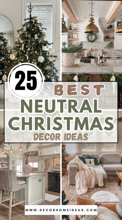 Minimalist Ornaments, Holiday Decor Trends, Neutral Christmas Decor Ideas, Neutral Holiday Decor, Christmas Decor Trends, Christmas Vignettes, Neutral Christmas Decor, Neutral Christmas, Christmas Mantel Decorations