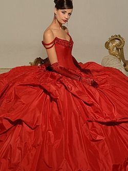 Taffeta Wedding Dress, Red Ball Gown, Chapel Train Wedding Dress, Red Wedding Dress, Ball Gowns Princess, Red Wedding Dresses, Red Gowns, Red Wedding, Gorgeous Gowns