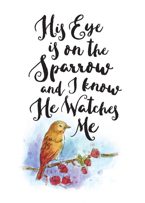 Get Well - His Eye is On the Sparrow card #Ad , #Ad, #Eye, #Sparrow, #card His Eye Is On The Sparrow Art, His Eye Is On The Sparrow Tattoo, His Eye Is On The Sparrow, Simple Infographic, Decoupage Images, Sparrow Art, Gift Voucher Design, Christian Lyrics, Faith Healing