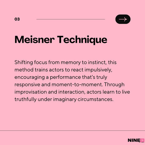 Find your method to the madness of acting in our breakdown of the top techniques used in the industry 🙌 #actingtechniques #actingtips Practice Scripts For Acting, Actor Affirmations, Acting Lines, Actors Advice, Acting Monologues, Method Acting, Acting Exercises, Dramatic Monologues, Acting Quotes