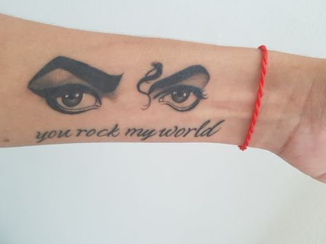 Michael Jackson Eyes Tattoo, Michael Jackson Inspired Tattoos, Michael Jackson Thriller Tattoo, Michael Jackson Tattoo Ideas, Realism Stencil, Mj Tattoo, Michael Jackson Tattoo, Arm Tattoos For Guys Forearm, Symbol Tattoo