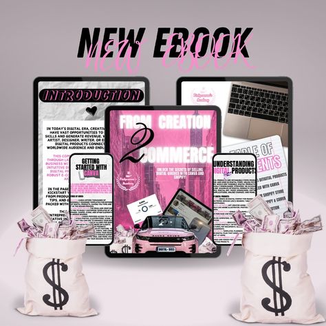 Ready to turn your creative dreams into a thriving digital business? 💻💸 Dive into our ultimate guide, “From Creation to Commerce: A Girl’s Guide to Selling Digital Products with Canva and Shopify.” 📚 Get ready to unleash your inner boss babe and learn how to design, launch, and market your digital products with confidence and style! 💖 Click the link in our bio to grab your copy and start your digital journey today! #GirlBoss #DigitalDreams #Canva #Shopify #ebook #explore #explorepage #... Shopify Digital Products, Digital Products Aesthetic, Brand Stylist, Selling Digital Products, How To Design, Graphic Design Branding, Digital Business, Boss Babe, Digital Products