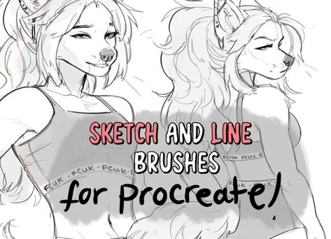 Sketch and line brushes for procreate Sketch Brush Procreate, Procreate Sketch Brushes, Sketch Brush, Procreate Downloads, How To Draw Muscles, Procreate Brushes Download, Free Procreate Brushes, Brush Procreate, Illustrator Brushes