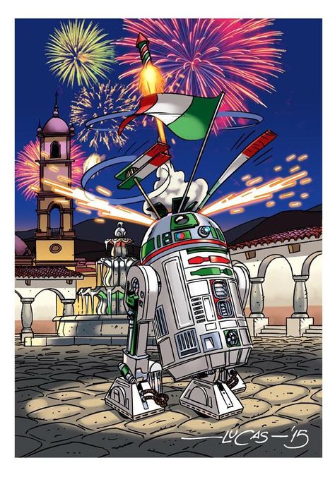 R2-D2 Mexicano Mexico Wallpaper, Star Wars Painting, Design Comics, Star Wars Design, Star Wars R2d2, Star Wars 2, Geek Girls, Star Wars Humor, Star Wars Collection