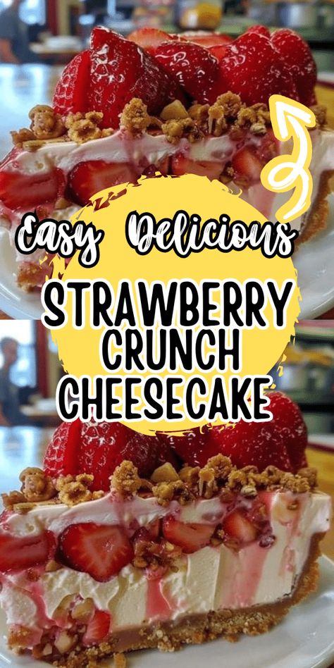 Strawberry Crunch Cheesecake Strawberry Crush Recipe, Strawberry Crunch Cake Cupcakes, A No-bake Summer Dream: Strawberry Crunch Cheesecake, Berrylicious Strawberry Crunch Cheesecake, Strawberry Crunch Cheesecake: A No-bake Delight, Strawberry Cheesecake Funnel Cake, Strawberry Crunch No Bake Cheesecake, Berrylicious Strawberry Crunch Cake, Strawberry Crunch Cheesecake Delight