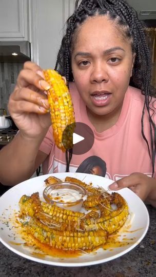 Fried Corn Ribs, Air Fried Corn, Easy Corn Recipes, Corn Ribs, Ramen Recipes Easy, Fried Corn, 50k Views, Air Fry Recipes, Fry Recipes