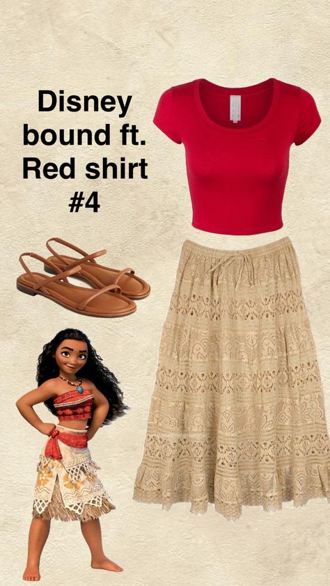 #moana #moanaofmotonui #disney #disneybound Moana Modern Outfit, Moana Disney Outfit, Moana Outfit Ideas, Moana Disneybound, Moana Outfit, Moana Cosplay, Disneybound Ideas, Outer Banks Outfits, Disney Dapper Day