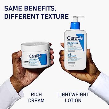 ESSENTIAL CERAMIDES: Contains 3 essential ceramides (1, 3, 6-II) to help protect the skin’s natural barrier ALL DAY HYDRATION: Formulated with patented MVE Technology to release skin nourishing ingredients for up to 24 hours MOISTURE RETAINING INGREDIENTS: Formulated with hyaluronic acid to help retain skin's natural moisture GENTLE ON SKIN: Fragrance-free and non-comedogenic FAST ABSORBING: Hydrates without leaving skin feeling greasy and DEVELOPED WITH DERMATOLOGISTS Lotion Cerave, Cerave Moisturizing Lotion, Cerave Skincare, Shea Butter Body Shop, Hydrating Cleanser, Skin Toner, Hydrating Mask, Beauty And Skincare, Moisturizing Lotions