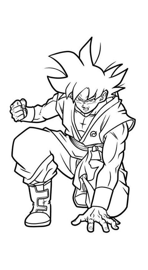 Dragon Ball Super Coloring Pages, Dragon Ball Coloring Pages, Dragon Ball Coloring, Goku Coloring Pages, Ball Coloring Pages, Pikachu Coloring Page, Dragon Ball Tattoo, Naruto Sketch Drawing, Dragon Ball Painting