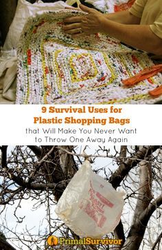 Survival Clothing, Survival Bag, Plastic Shopping Bags, Emergency Preparation, Survival Techniques, Prepper Survival, Homestead Survival, Emergency Prepping, Survival Food