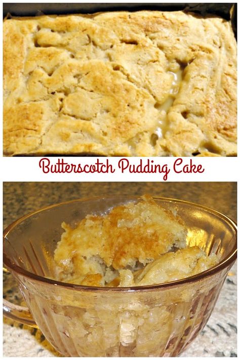 Butterscotch Pudding Cake Mix Recipe, What To Make With Butterscotch Pudding, Butterscotch Dump Cake, Instant Butterscotch Pudding Recipes, Recipes With Butterscotch Pudding, Butterscotch Pudding Cake Recipe, Pudding Cake Recipes, Butterscotch Pudding Cake, Butterscotch Pudding Dessert