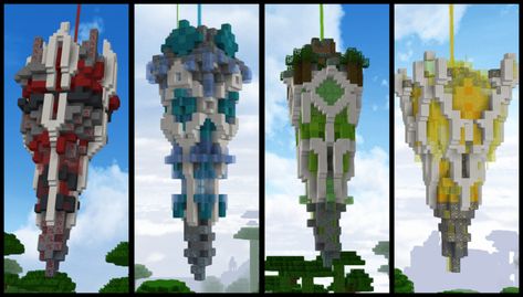 Four Obelisks Minecraft Statues, 4 Panel Life, Minecraft Structures, Minecraft Banner Designs, Minecraft Interior Design, Bangunan Minecraft, Minecraft Banners, Minecraft Castle, Minecraft Medieval