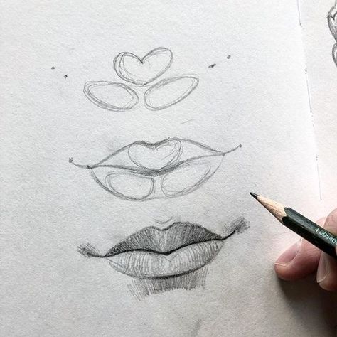 30+ how to draw a face, for beginners and pro | Sky Rye Design Proportions Drawing, Drawing Lips, Beautiful Pencil Drawings, Draw Lips, Face Proportions, Lip Drawing, Desen Realist, Drawing Tutorial Face, Seni 2d