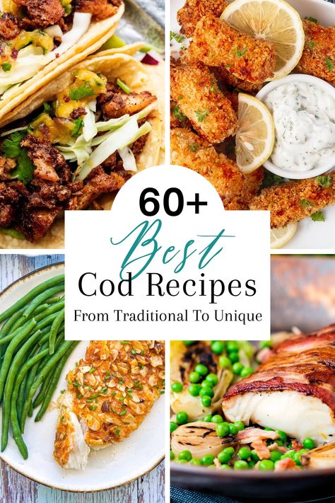 60 Best Cod Recipes From Traditional To Unique - West Coast Kitchen Garden Pacific Cod Recipes Healthy, Recipes With Cod Fillets, Cod Meal Ideas, Frozen Cod Fish Recipes, Pacific Cod Recipes, Healthy Cod Recipes, Best Cod Fish Recipes, Greek Cod, Garlic Butter Cod