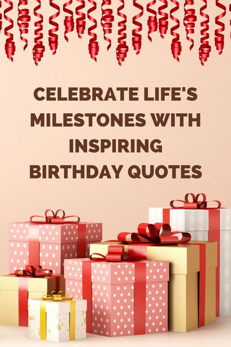 🎂 Reflect on the beautiful journey of life with these inspiring birthday quotes. 🌟 #birthdayquotes #lifemilestones Milestones Quotes, Celebrate Life Quotes, Fragrance Quote, Birthday Deals, Quotes That Inspire, Love Birthday Quotes, Journey Of Life, Journey Quotes, Growth Quotes