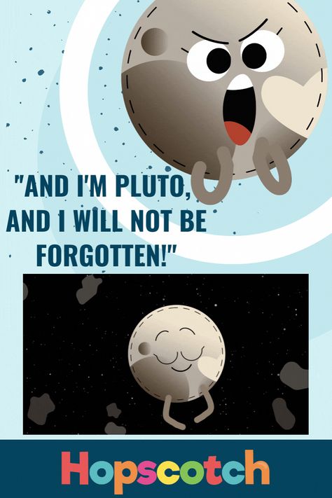 Is Pluto a planet? Meet Pluto and her new Dwarf Planet family- Ceres, Eris, Makemake, Haumea. This catchy song for kids of all ages makes learning about the solar system fun and engaging. Find more songs and T-shirt merch @ www.hopscotchsongs.com Planet And Moon Tattoo, Solar System Quotes, Solar System Song, Planet Song, Space Theme Preschool, Pluto Planet, 8 Planets, Theme Preschool, Asteroid Belt