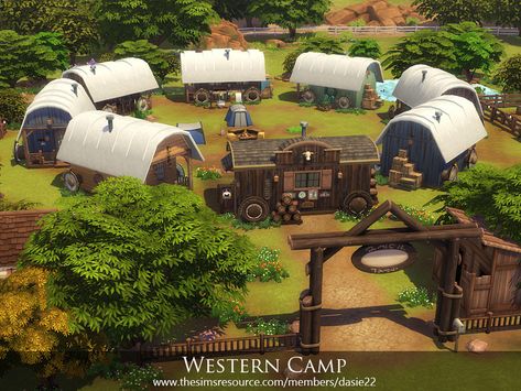 The Sims 4 Western Cc, Sims 4 Western House, Sims 4 Old West Cc, Sims 4 Camping Cc, Sims 4 Western, Sims 4 Western Cc, Texas Mansions, Ts4 Builds, Contemporary Townhouse