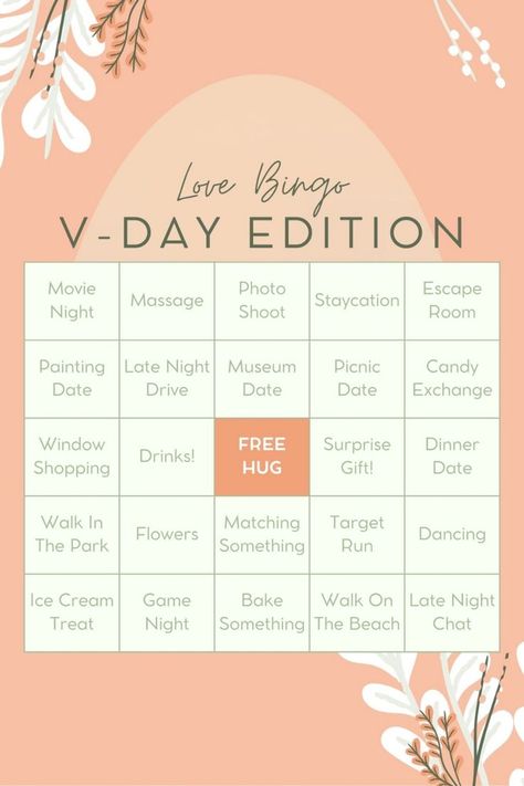 Love Bingo, Ice Cream Games, Galentines Day Ideas, Valentine Bingo, Bingo Template, Hug Gifts, Flower Dance, Night Shot, V Day