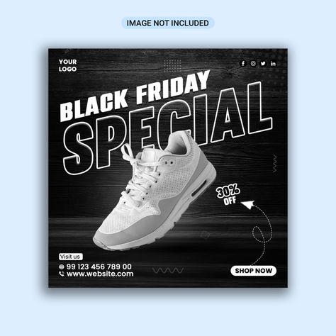 Black friday shoes sale instagram social media post design and web banner Instagram Social Media Post, Black Friday Shoes, Social Media Post Design, Shoes Sale, Instagram Social Media, Web Banner, Post Design, Media Post, Black Friday Sale