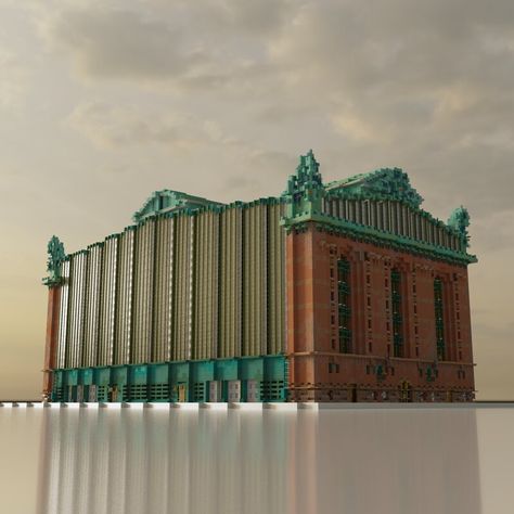 Minecraft Industrial Building, Minecraft Library Build, Minecraft Factory, Minecraft Museum, Harold Washington Library, Minecraft Library, Minecraft Creator, Minecraft Earth, Minecraft Steampunk