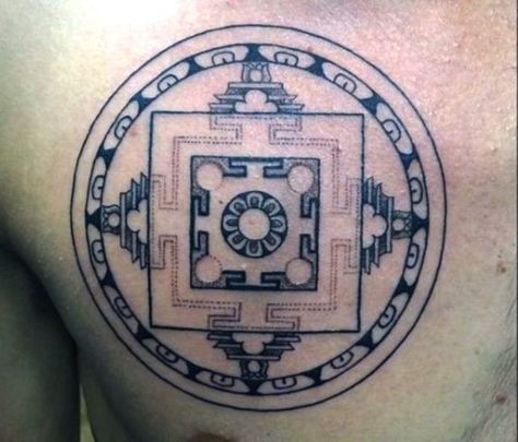 Buddhist Tattoo Symbol Buddhist Tattoo Ideas, Small Buddhist Tattoo, Buddism Tattoo Ideas, Buddha Wheel Tattoo, Spiritual Tattoos Buddhist, Traditional Buddhist Tattoo, Tattoo Ideas Words, Buddhist Tattoos, Buddhism Tattoo