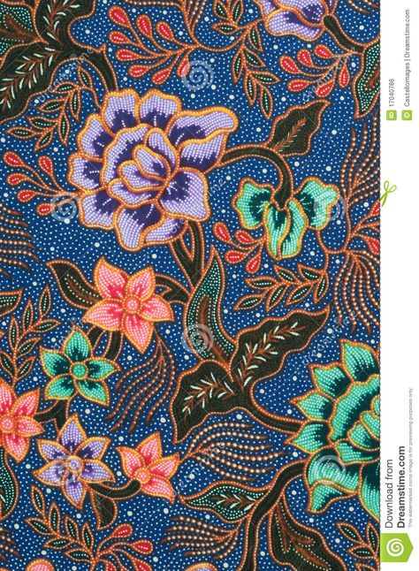 Blue Batik. Detail of batik pattern with lavender and green flowers #Sponsored , #Advertisement, #sponsored, #Batik, #batik, #green, #Detail Malaysian Batik, Pattern Batik, Seni Pastel, Motif Batik, Indonesian Art, Indonesian Batik, Batik Art, Batik Design, Batik Pattern