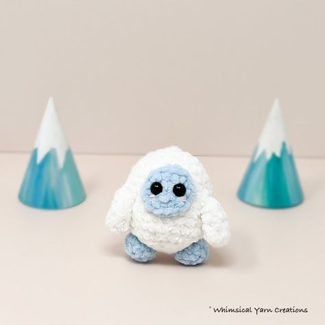 Crochet Yeti Pattern, Small Amigurumi Crochet, Crochet Yeti, Small Amigurumi, Crochet Monsters, Kids Crochet, Crochet Amigurumi Free Patterns, Crochet Amigurumi Free, Christmas Crochet Patterns