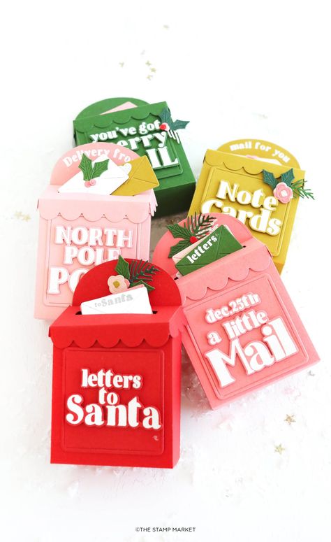 Creative Christmas Packaging, Cute Christmas Packaging, Hampers Christmas Ideas, Santa Post Box Diy, Christmas Treat Boxes Ideas, Holiday Packaging Design, Kids Birthday Party Crafts, Christmas Packaging Design, Xmas Packaging