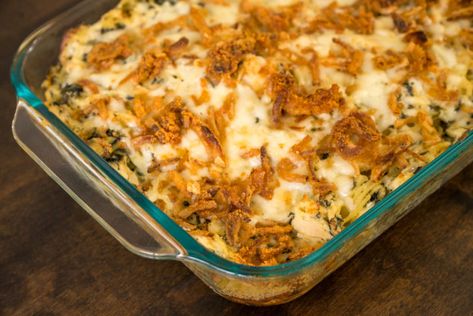 Monterey Chicken Spaghetti Bake | 12 Tomatoes Monterey Spaghetti, Monterey Chicken Spaghetti, Chicken Spaghetti Bake, Spaghetti Baked, Potluck Favorites, Spaghetti With Meat Sauce, Spaghetti With Meat, Baked Chicken Spaghetti, Spaghetti Bake