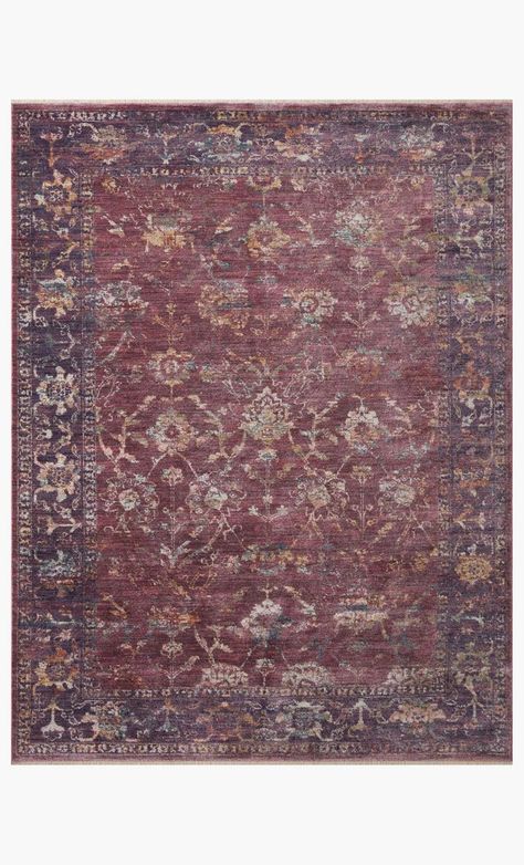 GIA-02 GRAPE / MULTI | Loloi Rugs Purple Area Rug, Purple Area Rugs, Loloi Rugs, Artisan Rugs, Rug Direct, Perfect Rug, Traditional Rug, Traditional Area Rugs, Power Loom