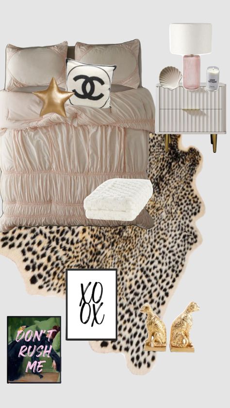 Bedroom Ideas Cheetah Print, Pink And Cheetah Bedroom, Leopard Print Room Aesthetic, Cheetah Aesthetic Room, Leopard Aesthetic Room, Room Ideas Cheetah, Cheetah Print Rooms, Cheetah Room Decor, Dream Teen Bedrooms