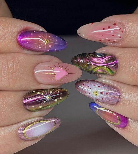 Hippie Nails, Pretty Gel Nails, November 30, Nailed It, Fire Nails, Funky Nails, Fancy Nails, Dope Nails, Cute Acrylic Nails