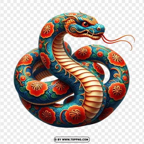 Year Of The Snake Design, 2025 Year Of The Snake, Giant Anaconda, Year Of Snake, Anaconda Snake, King Cobra Snake, Colorful Snake, Snake Illustration, Snake Logo