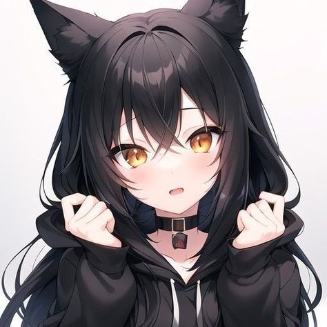 Images Kawaii, Cat Anime, Anime Phone, Chibi Anime Kawaii, Neko Cat, Anime Wolf, Cute Kawaii Drawings, Dessin Adorable, Anime Cat