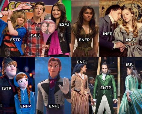 iCarly, Les Miserables, Frozen, Hamilton Fictional Couples, Mbti Relationships, Couples Love, Love Triangle, Icarly, Les Miserables, Infp, Mbti, Zodiac Signs