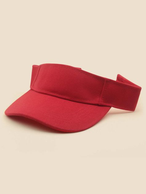 Solid Visor Hat Dnd Oc, Women Baseball Cap, Inspired Clothes, Women Baseball, Visor Cap, Visor Hat, Visor Hats, Womens Baseball Cap, Cherry Red