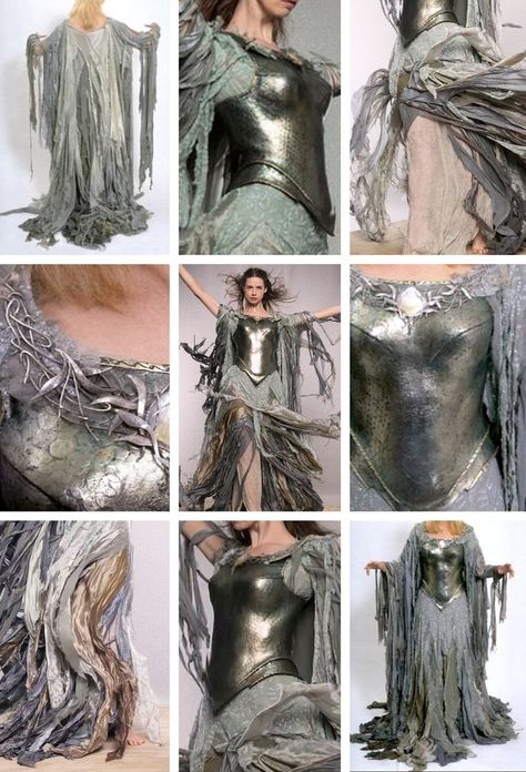 Lotr Elves Clothing, Lord Of The Rings Armor, Arwen Outfits, Lord Of The Rings Dress, Lord Of The Rings Costumes, Elven Clothes, Lord Of The Rings Fashion, Galadriel Costume, Galadriel Dress