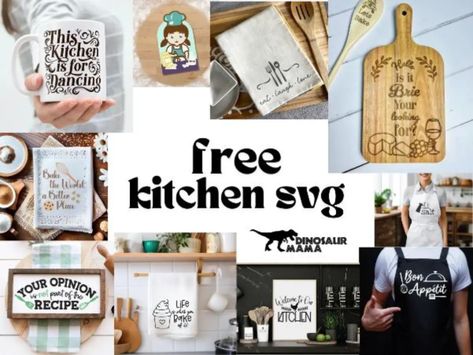 Cricut Kitchen SVG Free - Kitchen Decor Ideas & More! Cricut Kitchen Projects, Kitchen Cricut Ideas, Kitchen Svg Files Free, Bon Appetite Recipes, Kitchen Svg, Kitchen Quotes, Cricut Tips, How To Make Stencils, Kitchen Decor Ideas