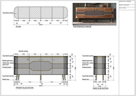 CONSOLE :: Behance Hallway Mirror Ideas, Console Dimensions, Furniture Details Drawing, Light Hallway, Bathroom Mirror Light, Modern Bathroom Design Ideas, Mirror Luxury, Materials Board Interior Design, Drawing Furniture