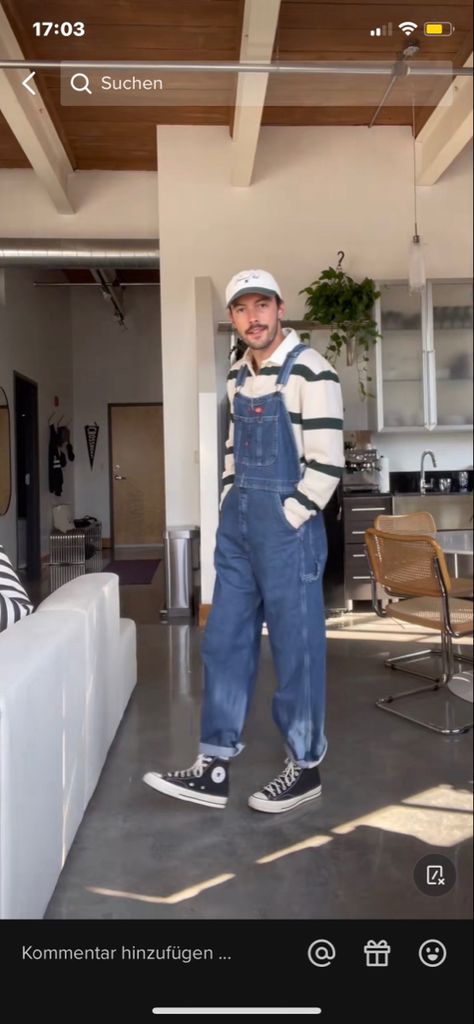 Mens Overalls Outfits, Overalls Outfit Men, Overalls Outfits, Work Overalls, Oc Outfits, Mens Overalls, Overall Outfit, Overalls Outfit, Fit Ideas