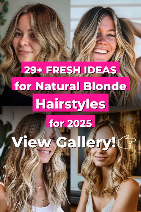 Click for More ➡️ | Save for Later ❤️ | Brightened Beach Look ✓ Natural Highlights ✓ Golden Glow ✓ Subtle Blonding [ ➳ Get inspired now!] Unique Updos, Highlights Golden, Natural Blonde Hair, Blonde Natural Hair, Blonde Natural, Blonde Hair Ideas, Wave Spray, Grey Blonde, Blonde Streaks