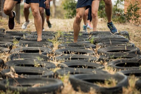 Low section of people receiving tire obstacle course training by Wavebreakmedia. Low section of people receiving tire obstacle course training in boot camp #Sponsored #receiving, #tire, #section, #people Laser Game, Obstacle Course Training, Carnival Activities, Ninja Training, Obstacle Course Races, Obstacle Race, American Ninja Warrior, Gym Ideas, Spartan Race