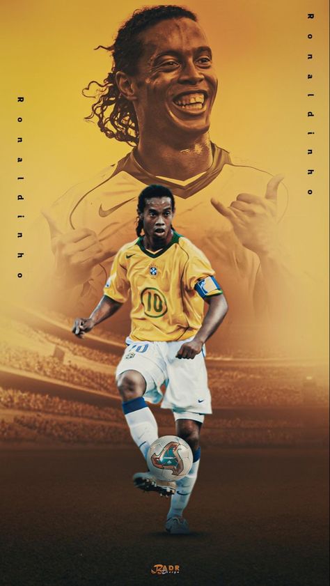 Ronaldo Gaucho, Ronaldinho Wallpapers, Cool Football Pictures, Brazil Wallpaper, Football Player Drawing, Brazil Football Team, Football Decal, Iptv Smarters, Football Drawing