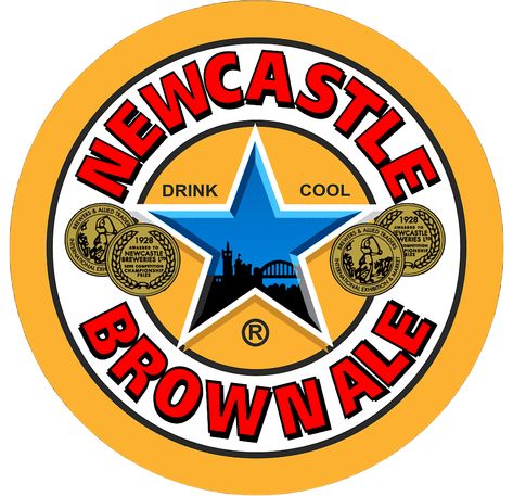 Newcastle Brown Ale, Brewery Logo, Arte 8 Bits, Brown Ale, School Collection, Graphic Tshirt Design, Beer Label, Newcastle, Liquor