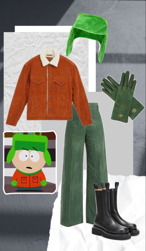 Kyle Broflovski Outfit, South Park Cosplay, Park Aesthetic, Kyle South Park, Kyle Broflovski, South Park, Costume Ideas, Halloween Costume, Halloween Costumes