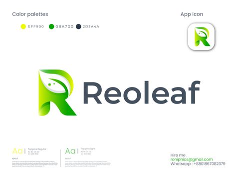 R leaf logo by Roniphics Leaf Logo, App Icon, Global Community, Creative Professional, Logo Design, Incoming Call Screenshot, ? Logo, Quick Saves, Logos