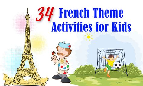 This guide shares 34 Exciting French Games For Kids and French Art Activities For Kids? These fun activities are perfect for French theme days! French Activities For Preschoolers, French Day Activities, Paris Activities For Kids, French Lessons For Kids, French Activities For Kids, France Kindergarten Activities, France Crafts For Kids, France Preschool, France Activities For Kids